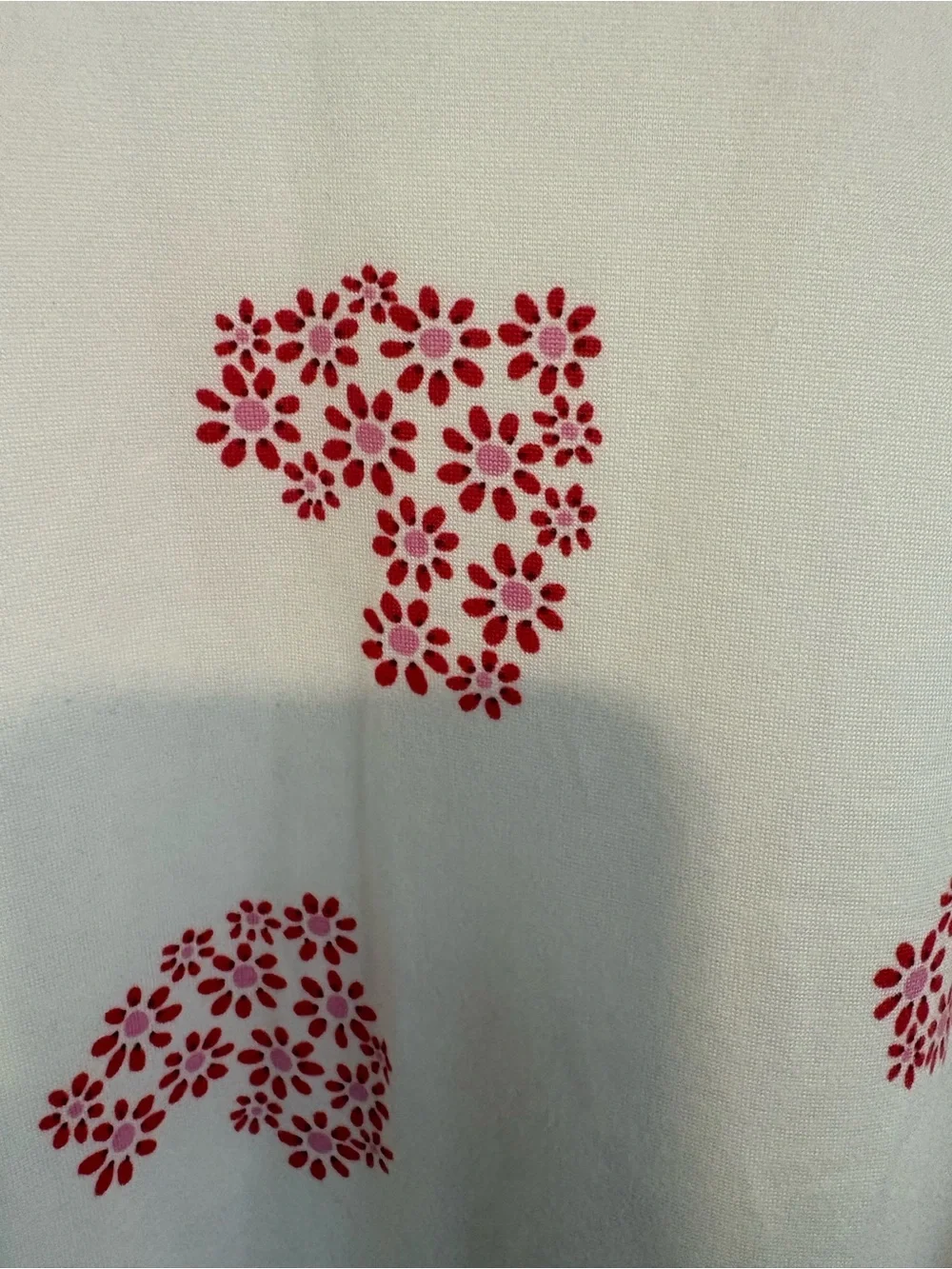 Womens Sleepshirt with pockets and Red Heart Print by Joyspun small